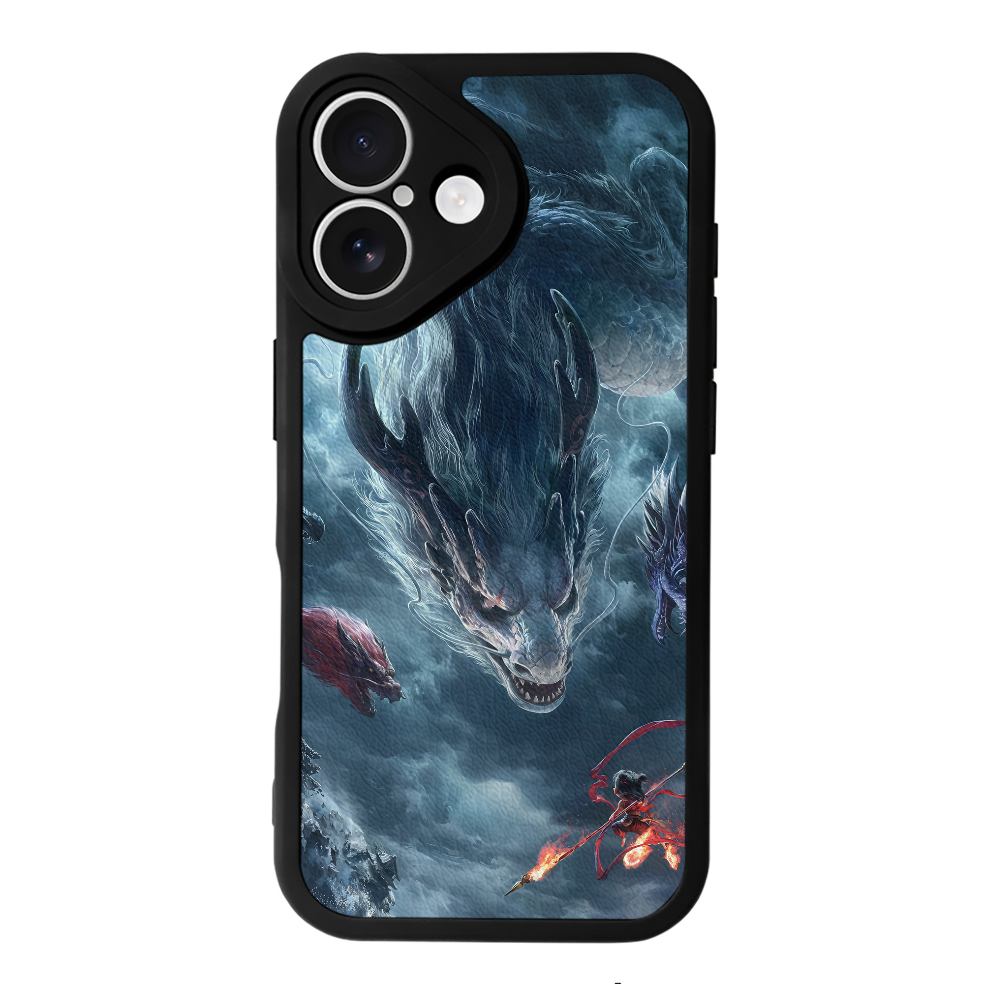 （画像用） Ne Zha 2 ナタ 魔童の大暴れ 【iPhone 16シリーズ対応】シリコンスマホケース（レザー調） 材質：シリコン
